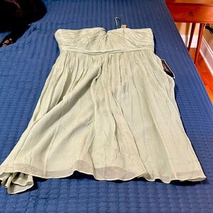 J crew strapless bridesmaids dress sz 14. Sage greene
